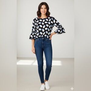 Ann Taylor blouse size small 3/4 length sleeves